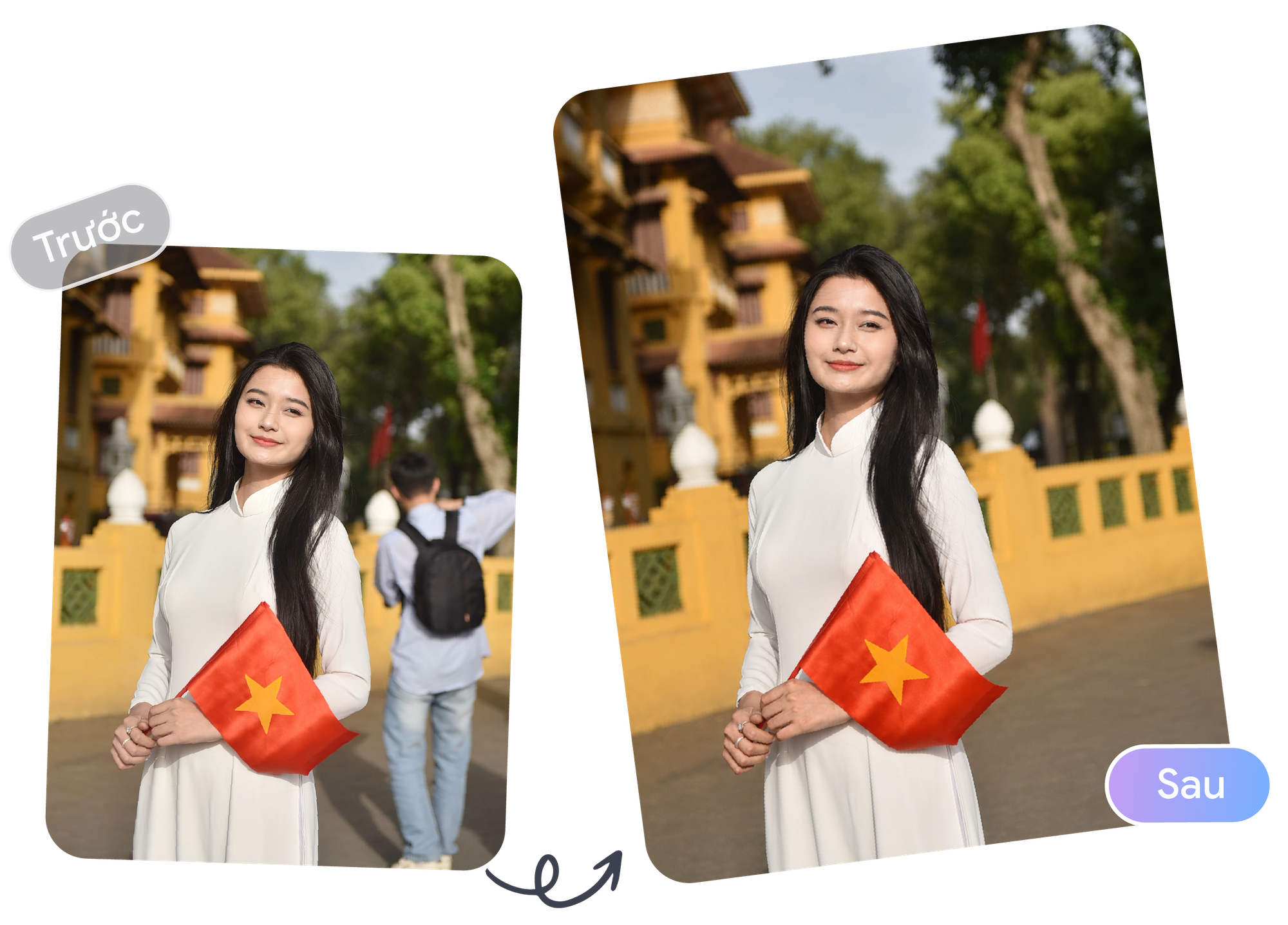 Khám phá công cụ Xóa vật thể bằng AI